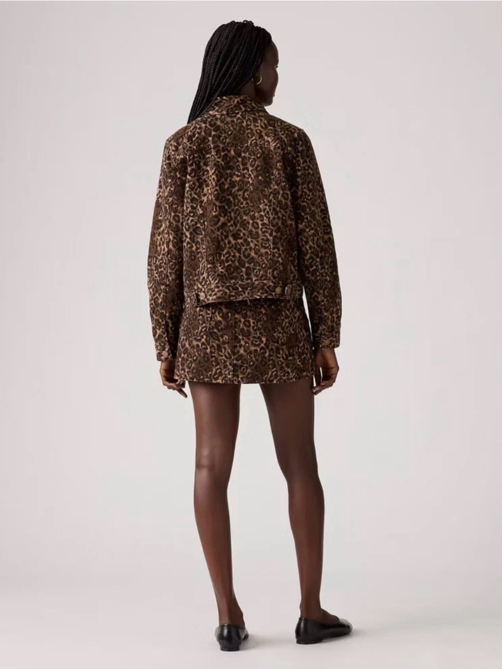 Levi's Women's Original Leopard Print Trucker Jacket - Cat Eyes M - Picture 3 of 3